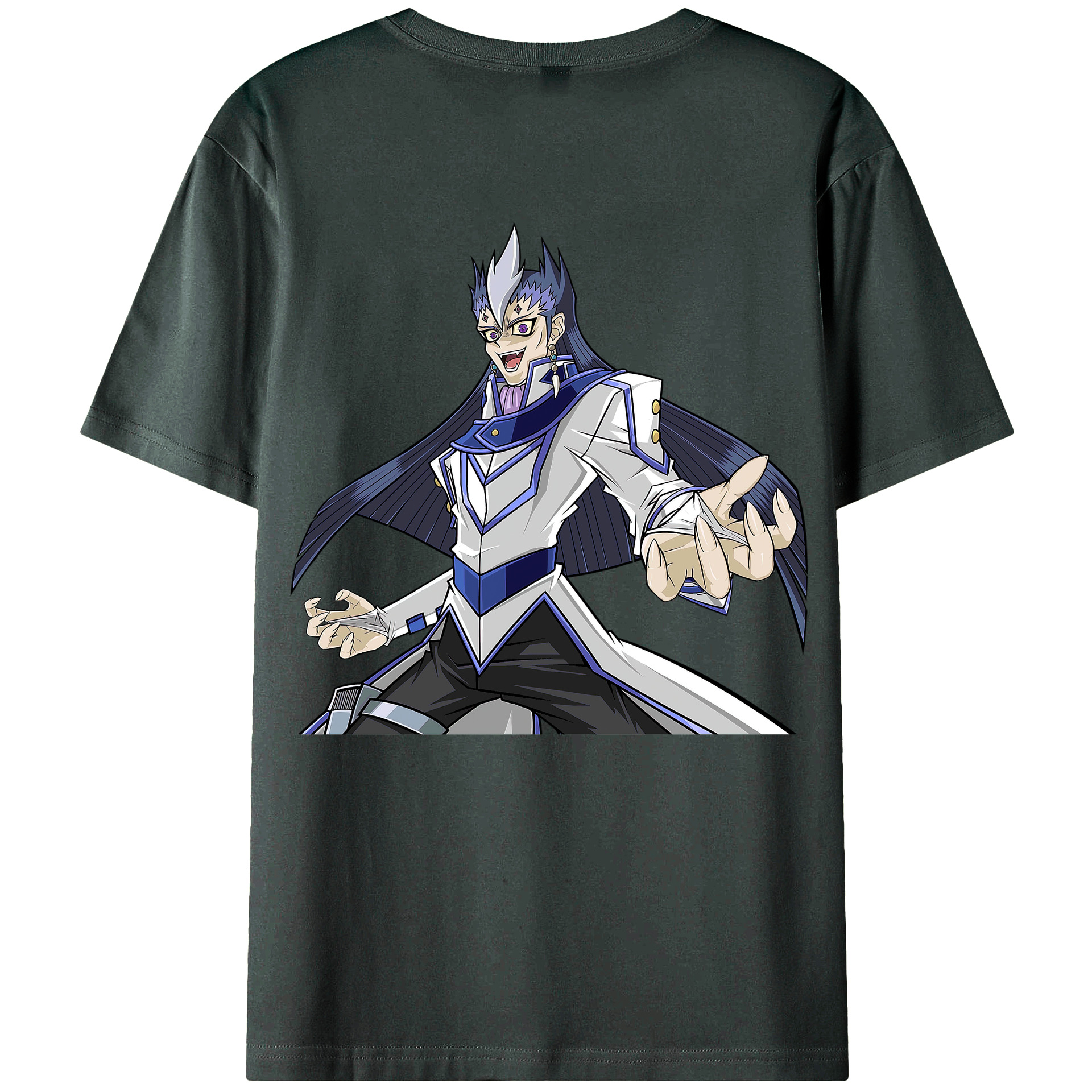 （画像用） 遊☆戯☆王 Yu-Gi-Oh! 綿100％ メンズ半袖Tシャツ（バックプリント） 通気性